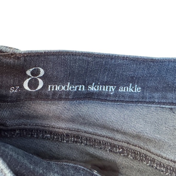 LOFT Ann Taylor Modern skinny ankle Women's Blue Jeans size 8 #785 - Picture 4 of 10